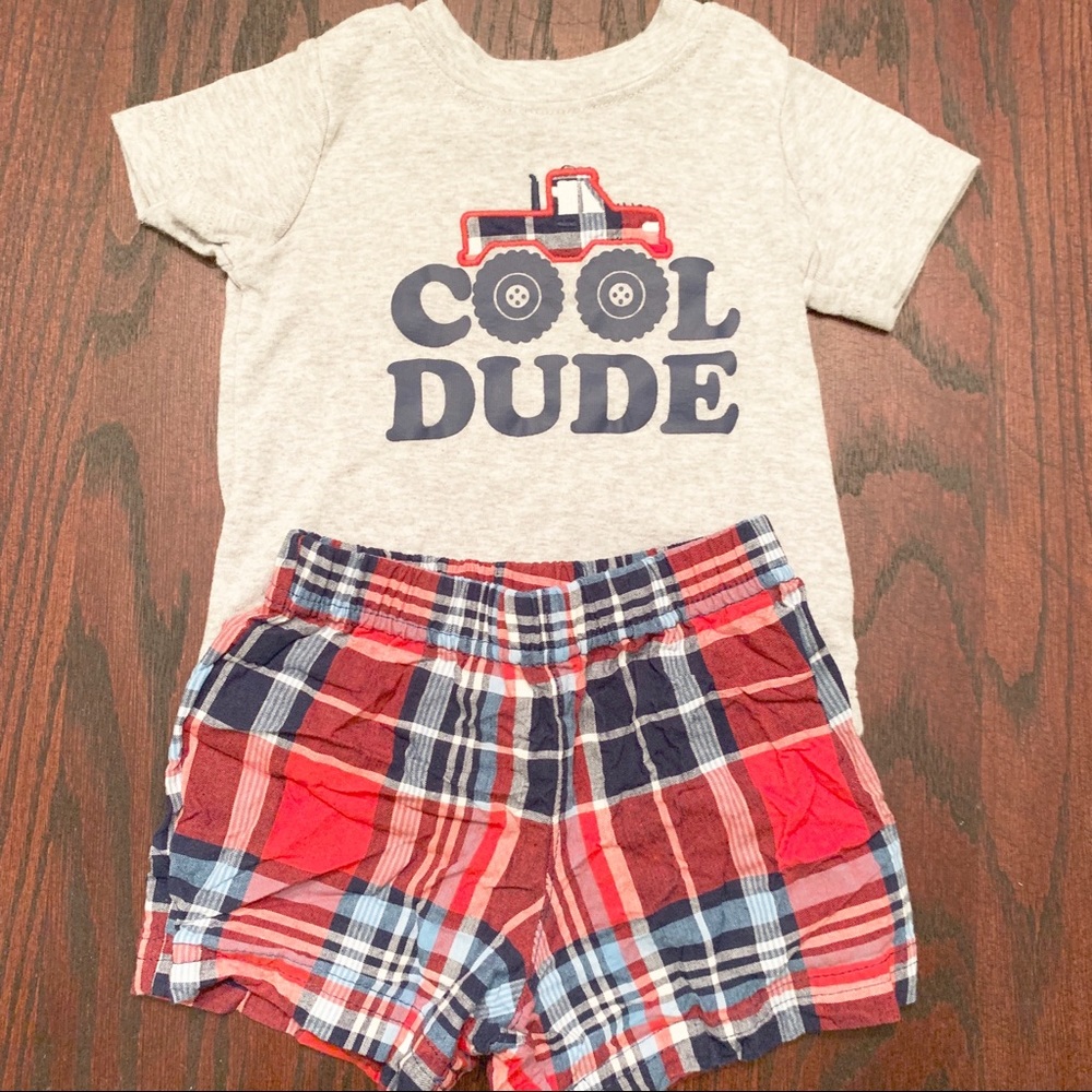 Carter’s Plaid Truck Outfit